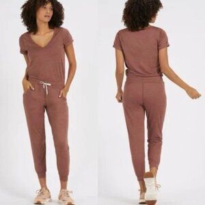NWOT! Vuori All Day Women's Jumpsuit in Terracotta Brown (Medium)